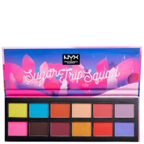 NYX Sugar Trip Squad Eyeshadow Palette - Bold Color Collection NEW - Picture 4 of 4